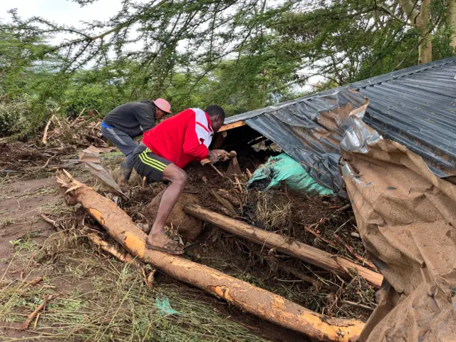 Stephen Kamau, a villager who survived the Mai Mahiu flood