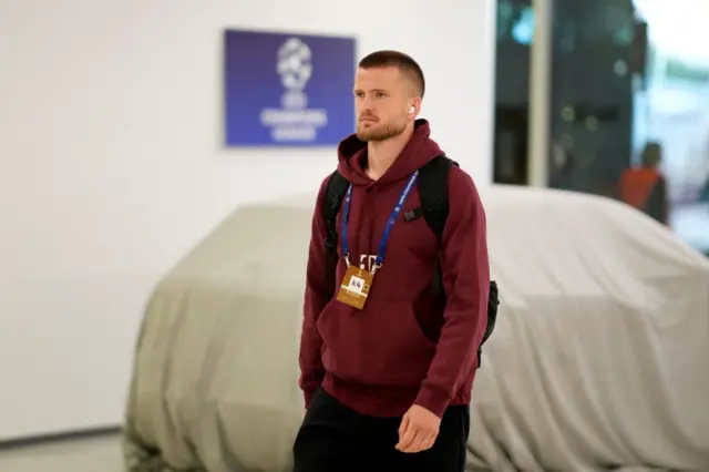 Erid Dier arrives at the stadium