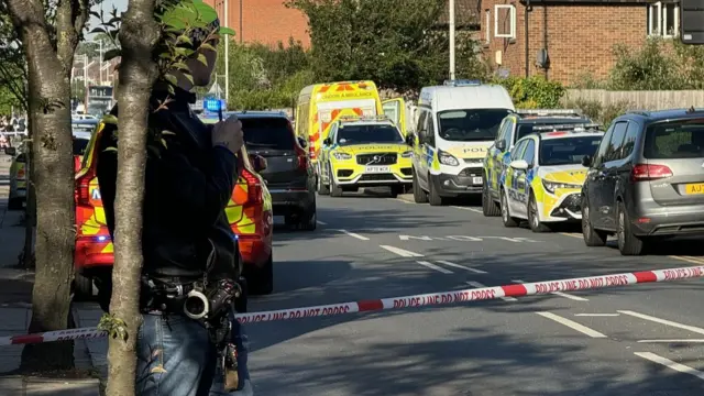 Police cars in Hainault