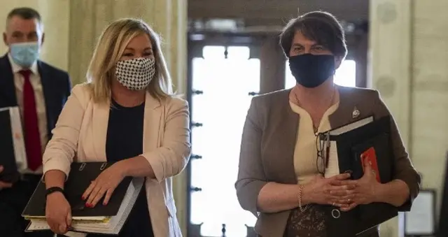 Michelle O'Neill and Arlene Foster