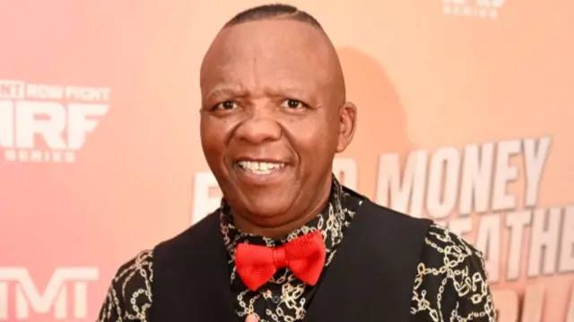 Dingaan Thobela during the Floyd Mayweather Banquet Dinner At Sandton Convention Centre on July 15, 2023 in Sandton, South Africa. The event aimed to honour South African boxing legends.