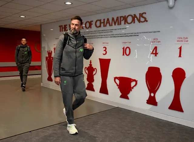 Jurgen Klopp arrives at Anfield