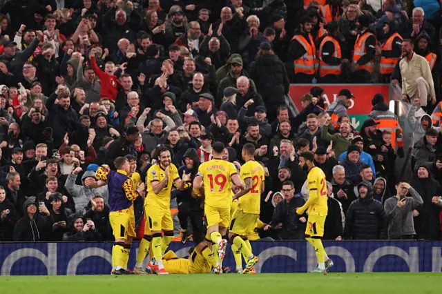 Sheffield United celebrate their equaliser