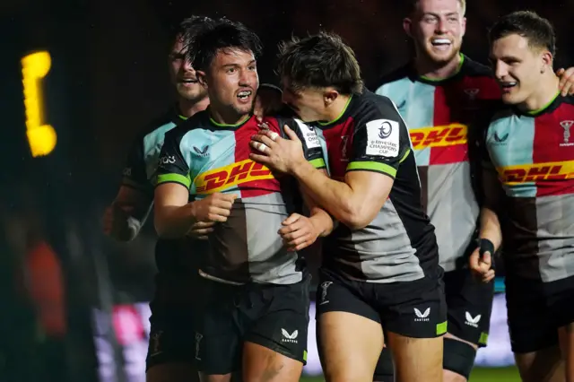 Quins celebrate