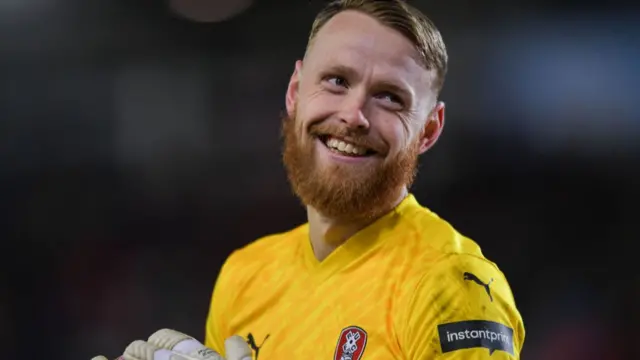 Rotherham United goalkeeper Viktor Johansson