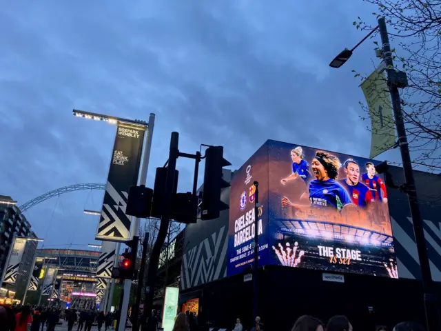 Chelsea v Barcelona advert