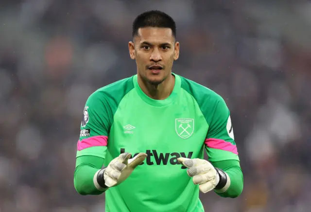 West Ham goalkeeper Alphonse Areola