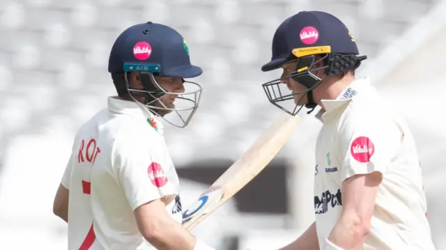 Billy Root (left) and Glamorgan captain Sam Northeast