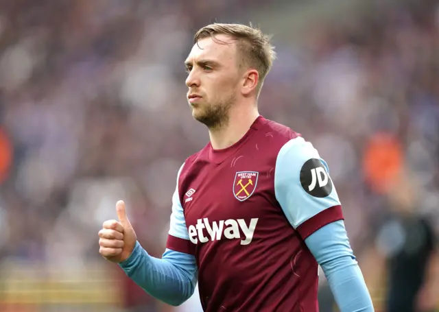 Jarrod Bowen playing for West Ham