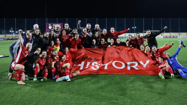 Malta celebrate their winning streak