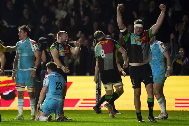 Harlequins celebrate