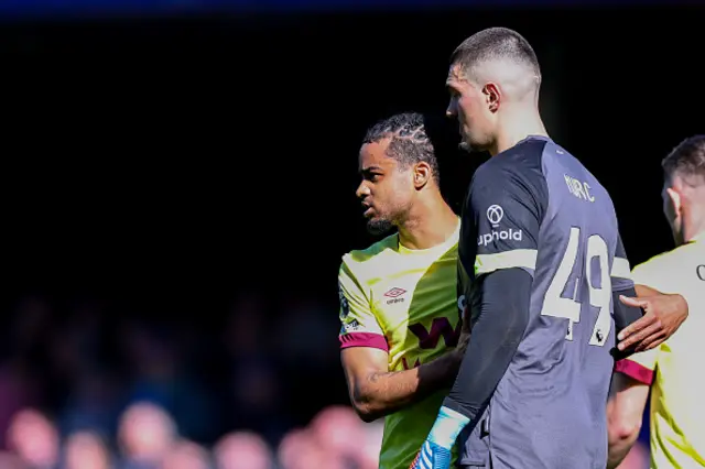 A dejected Arijanet Muric of Burnley