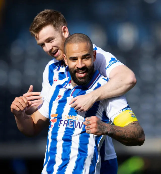 Kilmarnock forward Kyle Vassell celebrating