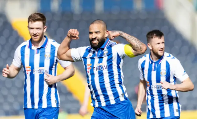 Kilmarnock players celebrating