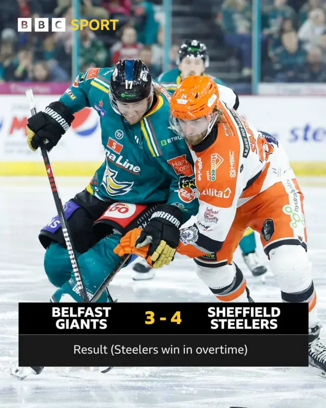 Belfast Giants v Sheffield Steelers - Friday