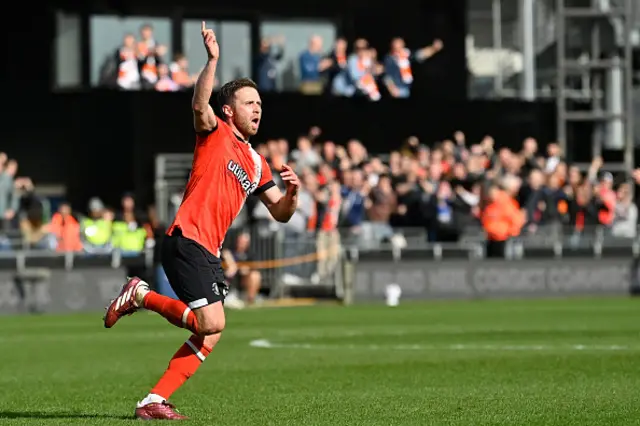 Jordan Clark celebrates after scoring