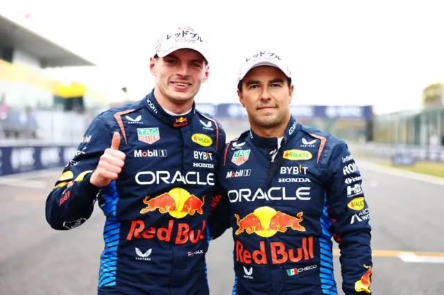 Max Verstappen and Sergio Perez