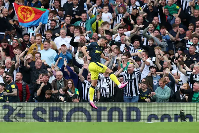 Fabian Schar celebrates