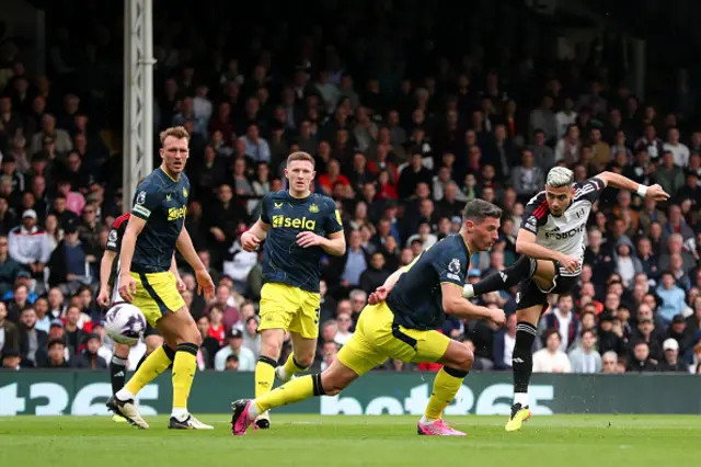 Andreas Pereira takes a shot at goal