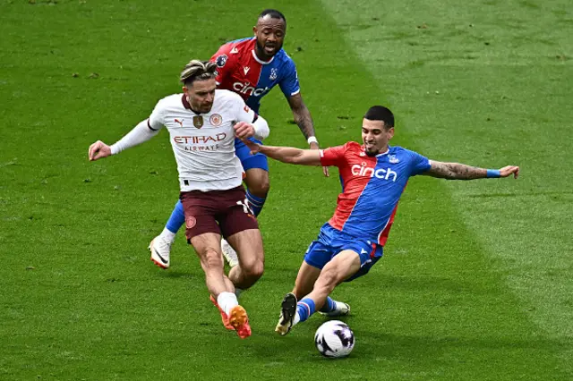 Jack Grealish passes the ball