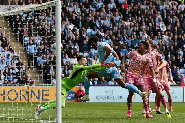 Ellis Simms scores for Coventry