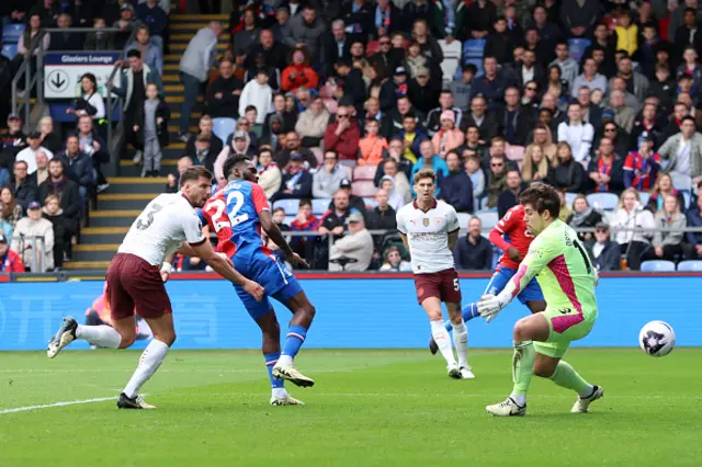 Odsonne Edouard guides the ball past Ortega