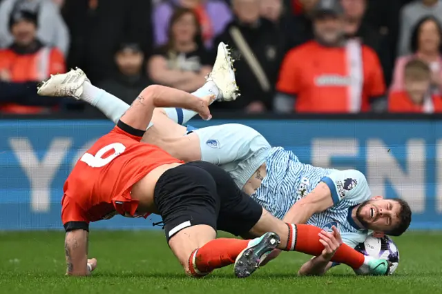 Ross Barkley fouls Ryan Christie