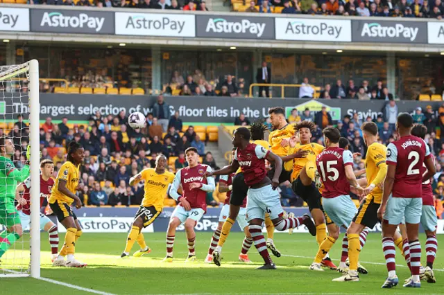 Max Kilman scores a header from a corner