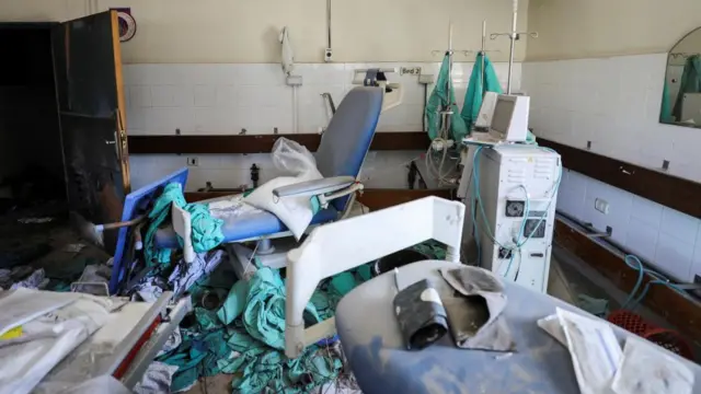 A views shows a room in the damaged Al Shifa Hospital after Israeli forces withdrew from the hospital and the area around it following a two-week operation, amid the ongoing conflict between Israel and Hamas, in Gaza City April 2, 2024