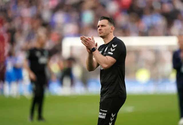 Wycombe boss Matt Bloomfield following his side's defeat in the EFL Trophy final