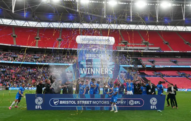 Peterborough win the EFL Trophy final