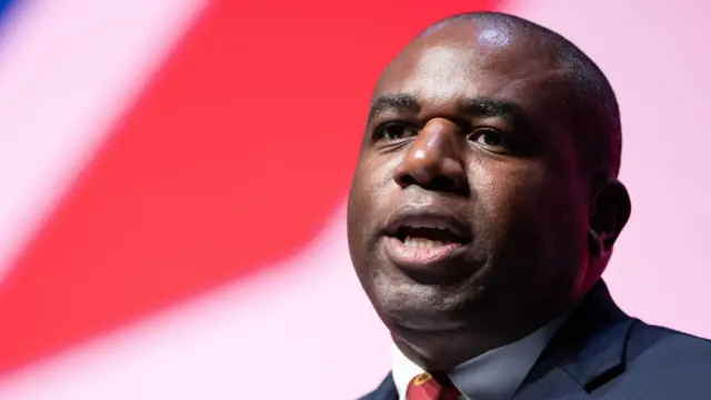 Shadow Foreign Secretary David Lammy at  last year’s Labour Party conference in Liverpool