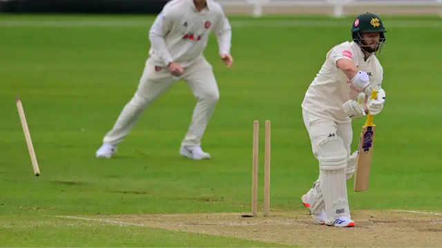 Ben Duckett bowled by Jamie Porter