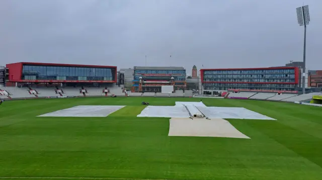 Covers on at Old Trafford