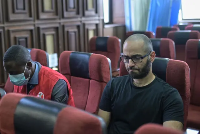 Tigran Gambaryan in court in Abuja.