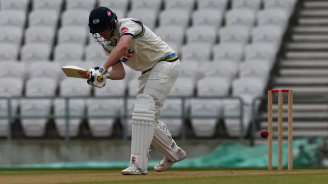 Harry Brook batting for Yorkshire