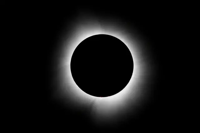 Total eclipse in Carbondale, Illinois