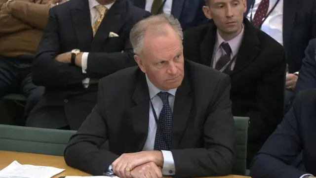 Chief executive Nick Read sits in the House of Commons