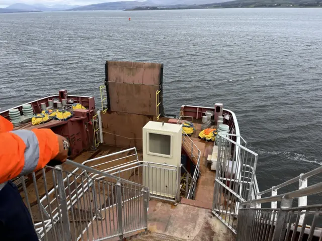 View of River Clyde from deck of MV Glen Rosa