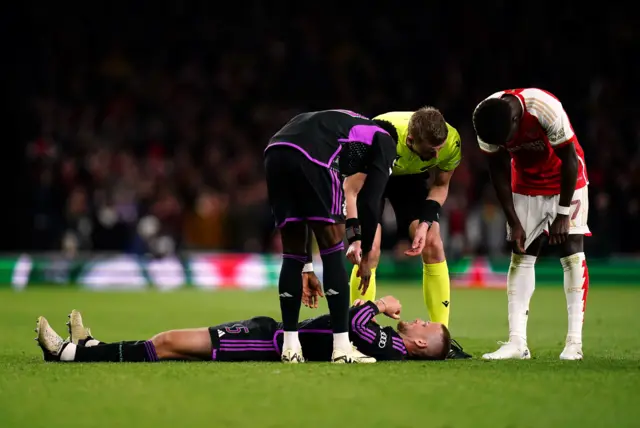 Dier is down after a foul