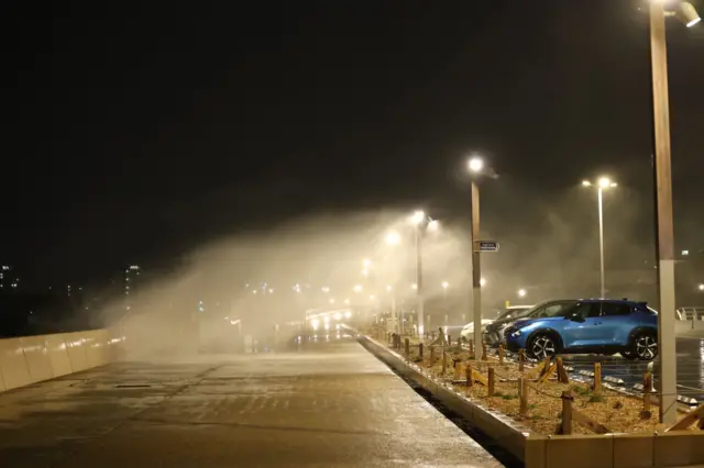 Sea wall near Clarence Pier, Portsmouth