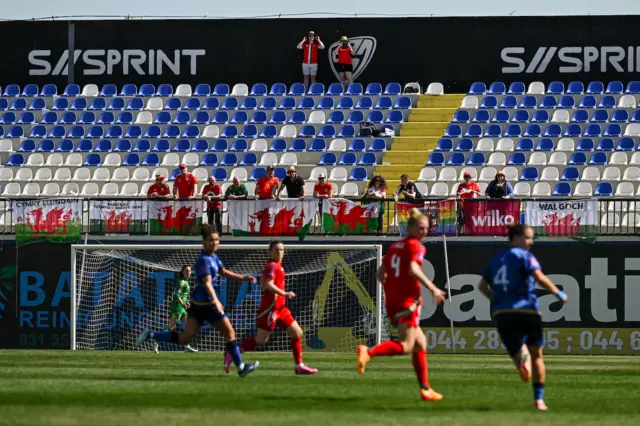 Wales fans in Kosovo