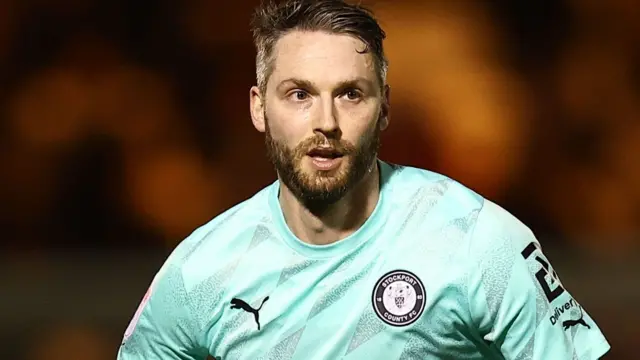 Nick Powell in action for Stockport