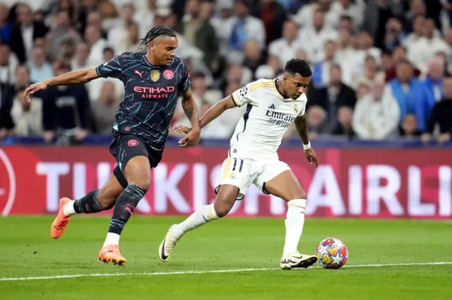 Akanji chases Rodrygo