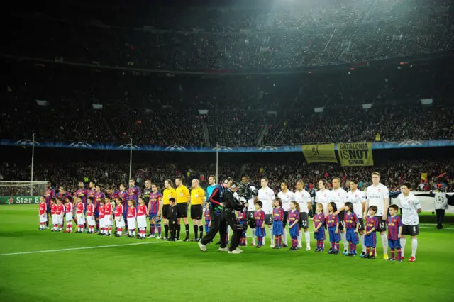 Barcelona v Arsenal in 2010