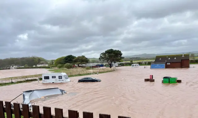 Caravan park in Blue Anchor, Somerset