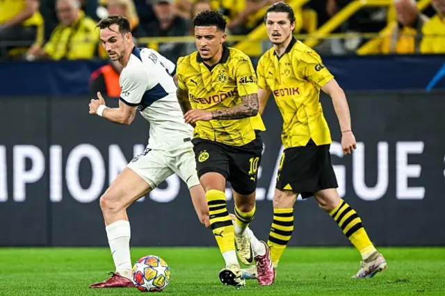 Jadon Sancho runs with the ball