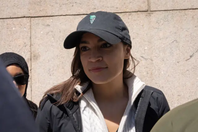 AOC at Columbia encampment