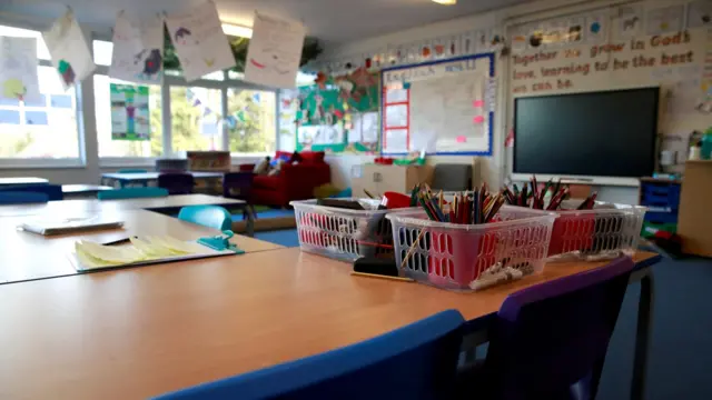 Empty classroom