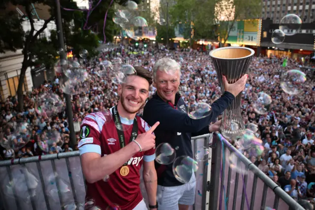 Declan Rice and David Moyes